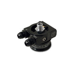 Vibrant Performance thermostatic oil cooler sandwich adapter with spacer, five mounting bolts, and two -10 AN fittings
