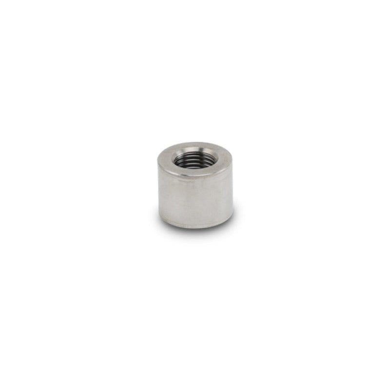 Vibrant Performance Grade 5 Titanium weld-on EGT sensor bung with 1/8 inch NPT internal threads.