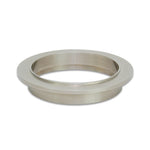 Vibrant Performance male V-band flange precision-machined from titanium for 2.5-inch OD tubing.