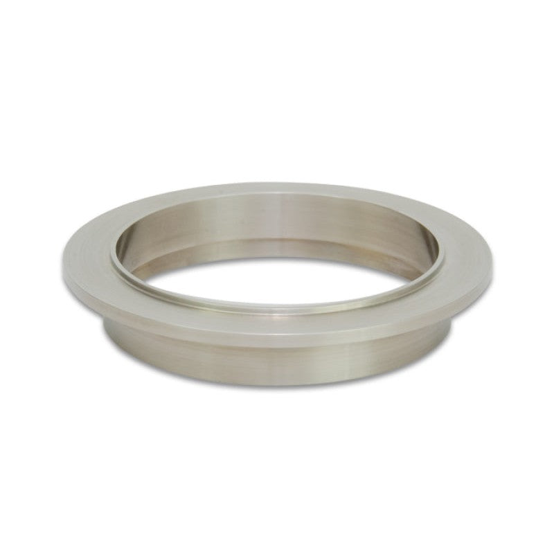 Vibrant Performance male V-band flange precision-machined from titanium for 2.5-inch OD tubing.