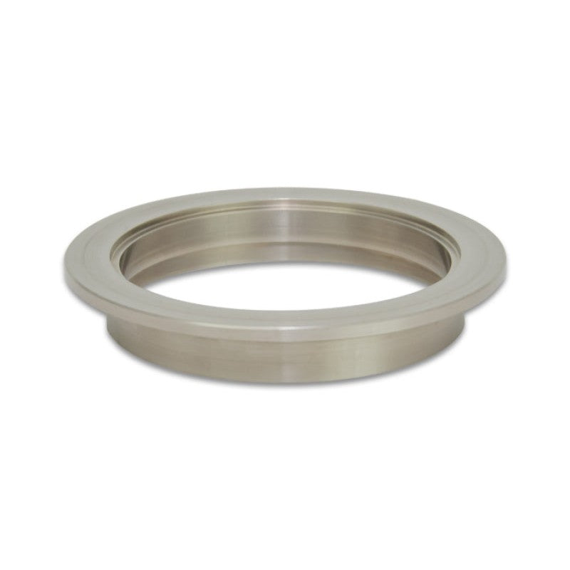 Vibrant Performance titanium female V-band flange for 3 inch outer diameter tubing.