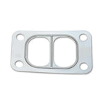 High-temperature T3 divided turbocharger inlet gasket for Vibrant Performance flanges 1445 and 14450.