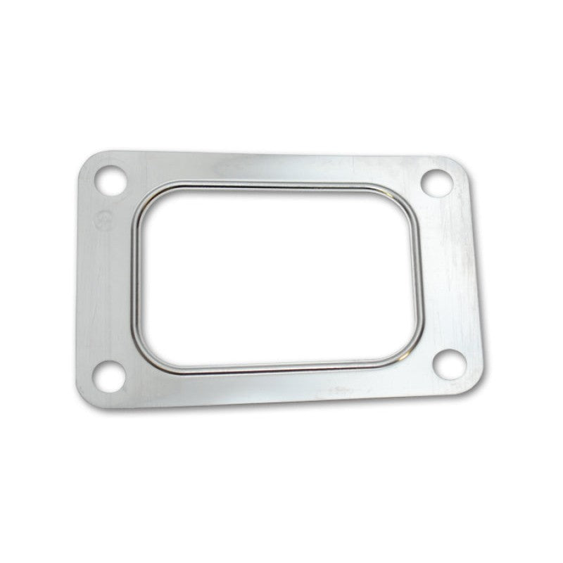 Heavy duty 4-bolt T06 turbine inlet gasket for large frame turbochargers, Vibrant Performance part number 1417G.