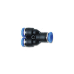 Vibrant Performance Union Y pneumatic push lock vacuum fitting for 3/8 inch 9.5mm OD tubing