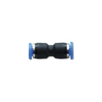Vibrant Performance 2672 straight pneumatic push-lock union connector for 1/4-inch OD vacuum tubing.