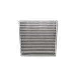 Vibrant Performance 12in x 12in x 2in aluminum bar and plate oil cooler core with offset cooling fins.