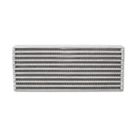 Aluminum bar and plate oil cooler core with offset fins measuring 4 inches by 10 inches by 1.25 inches