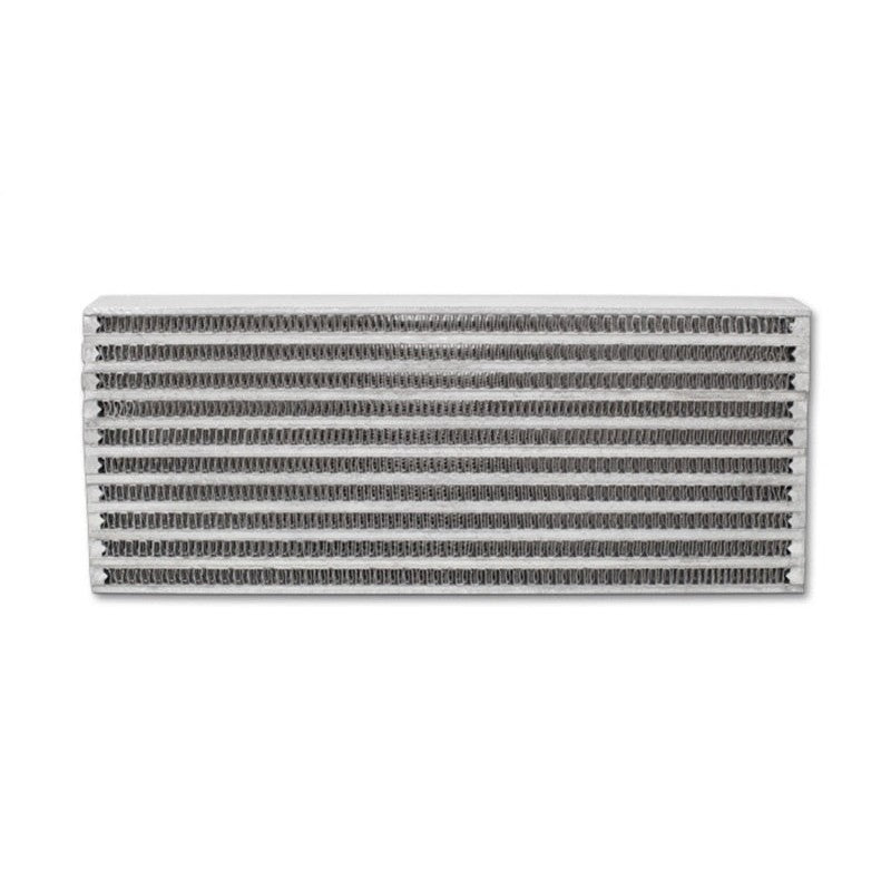 Aluminum bar and plate oil cooler core with offset fins measuring 4 inches by 10 inches by 1.25 inches