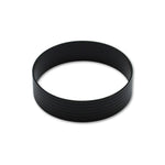 Black hard-anodized 6061 aluminum union sleeve for 4-inch OD tubing in a Vanjen HD clamp system.