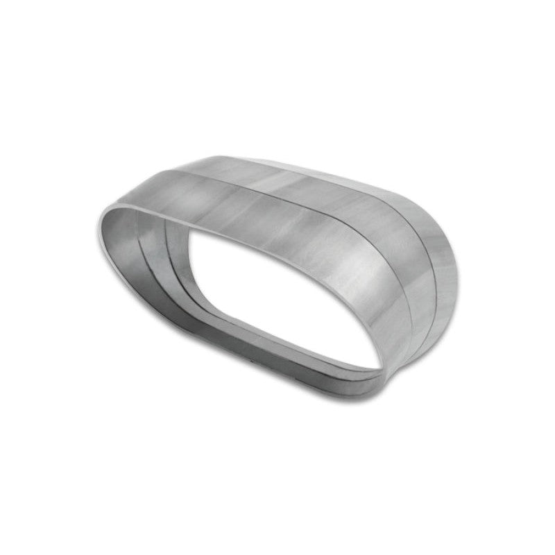 Vibrant Performance 13581 3.5 inch OD vertical oval 304 stainless steel pie cut for 45 degree exhaust bends.