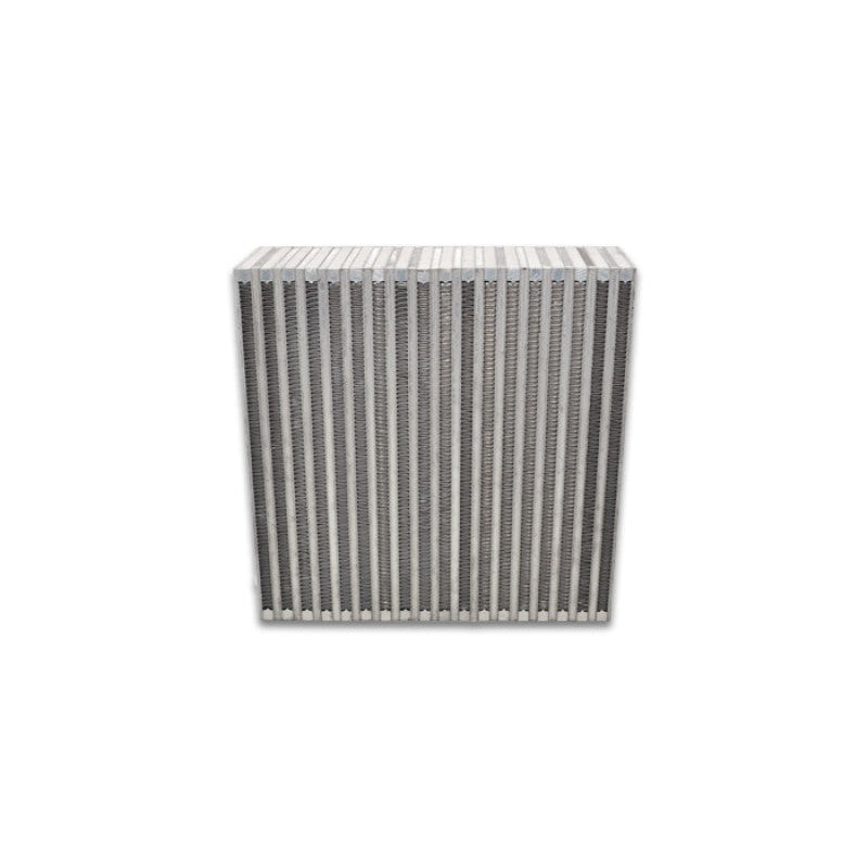 Vibrant Performance 12850 bar and plate vertical flow intercooler core, 12 inch x 12 inch x 3.5 inch.