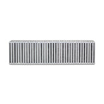 Vibrant Performance 12856 aluminum bar and plate vertical flow intercooler core measuring 24 inches by 6 inches.