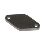 3/8 inch thick mild steel wastegate block off flange with pre-drilled holes for TiAL 35/38mm and Turbonetics Deltagate.