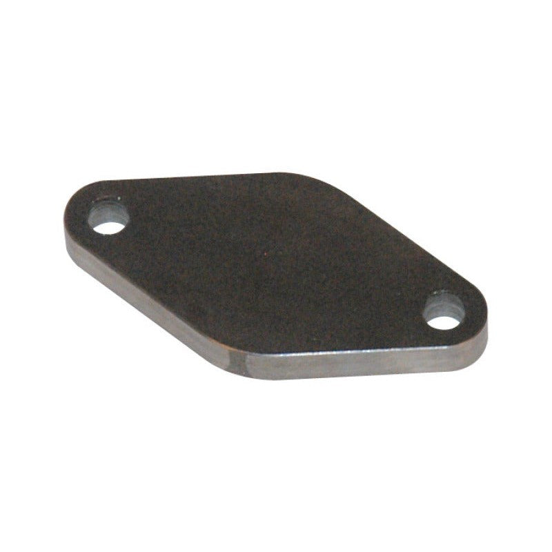 3/8 inch thick mild steel wastegate block off flange with pre-drilled holes for TiAL 35/38mm and Turbonetics Deltagate.