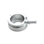 Vibrant Performance 42mm CNC machined 6061 aluminum weld-on radiator filler neck with overflow barb