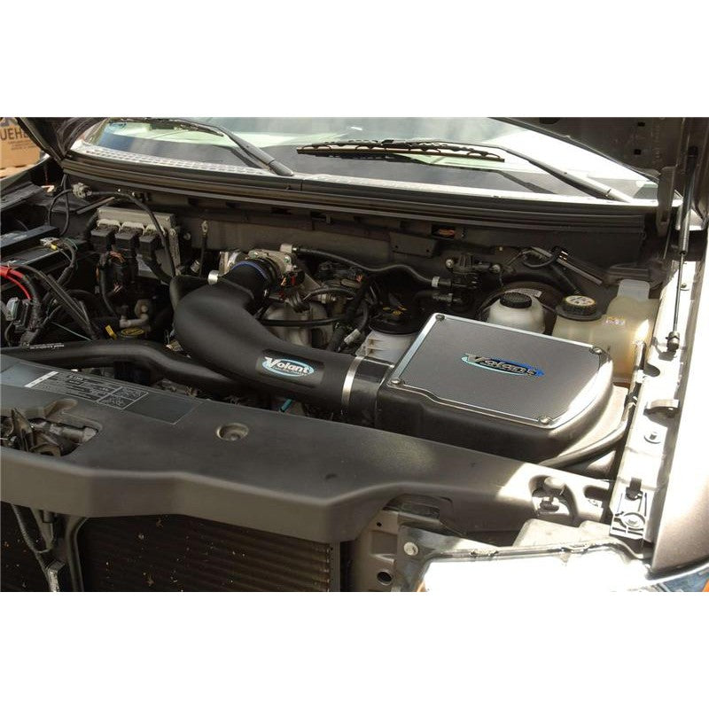 Volant Pro5 cold air intake system with closed air box and insulated lid for 2004-2005 Ford F-150 4.6L V8.