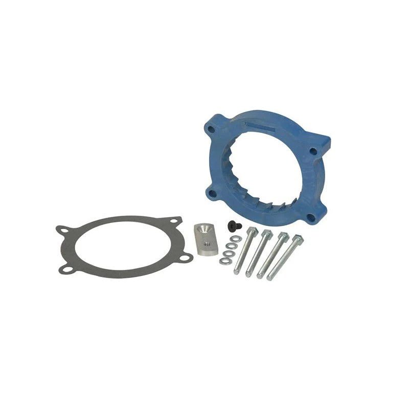 Volant black glass-filled nylon composite throttle body spacer with mounting holes for 5.7L and 6.4L V8 engines