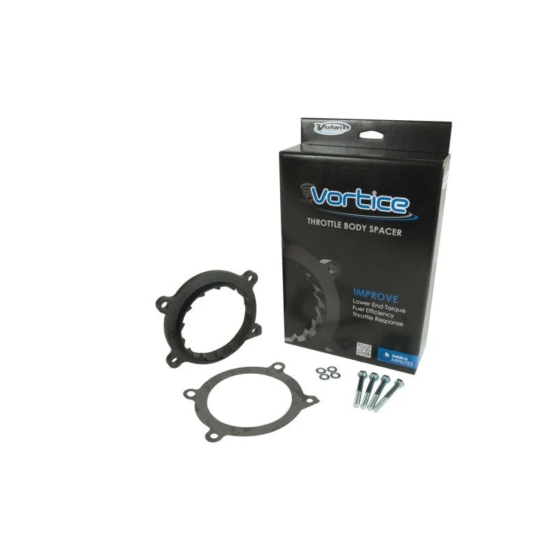 Volant Vortice glass-filled nylon throttle body spacer for 2010-2015 Chevrolet Camaro SS 6.2L V8.
