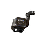 Volant PowerCore cold air intake with black sealed airbox, smoked acrylic viewing lid, and high-flow air ducting.