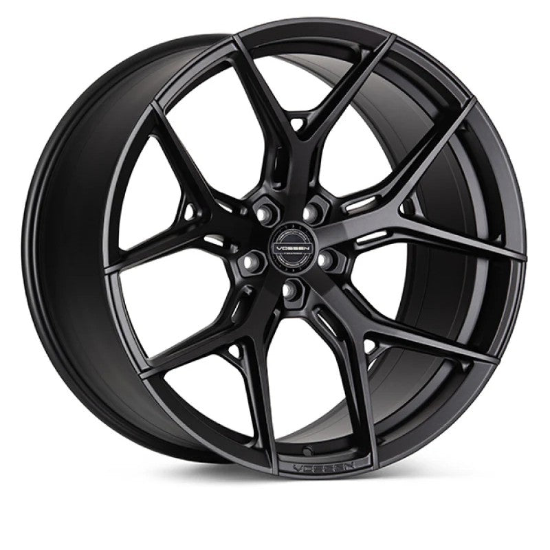Vossen HF-5 20x9 hybrid forged wheel in Matte Gunmetal with a Y-spoke design and Flat Face profile.
