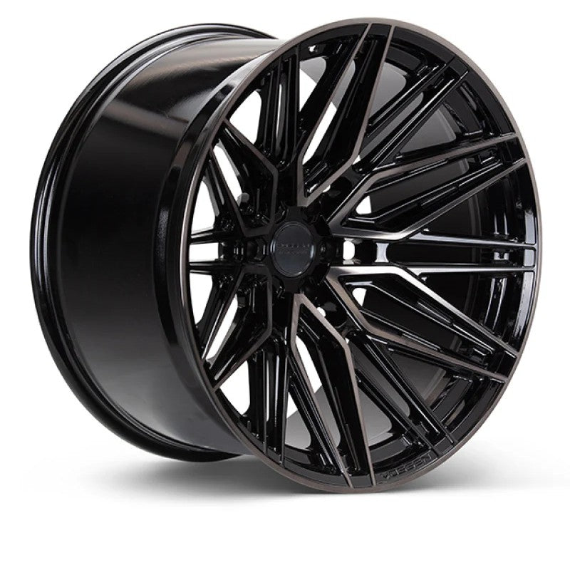 Vossen HF6-5 Hybrid Forged multispoke wheel in Tinted Gloss Black with a Deep Face profile