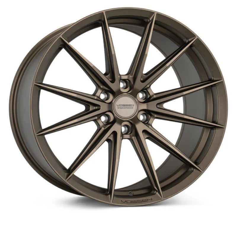 Vossen HFX-2 22x10 wheel in Terra Bronze finish featuring a 6-lug 6x135 bolt pattern and super deep concave face