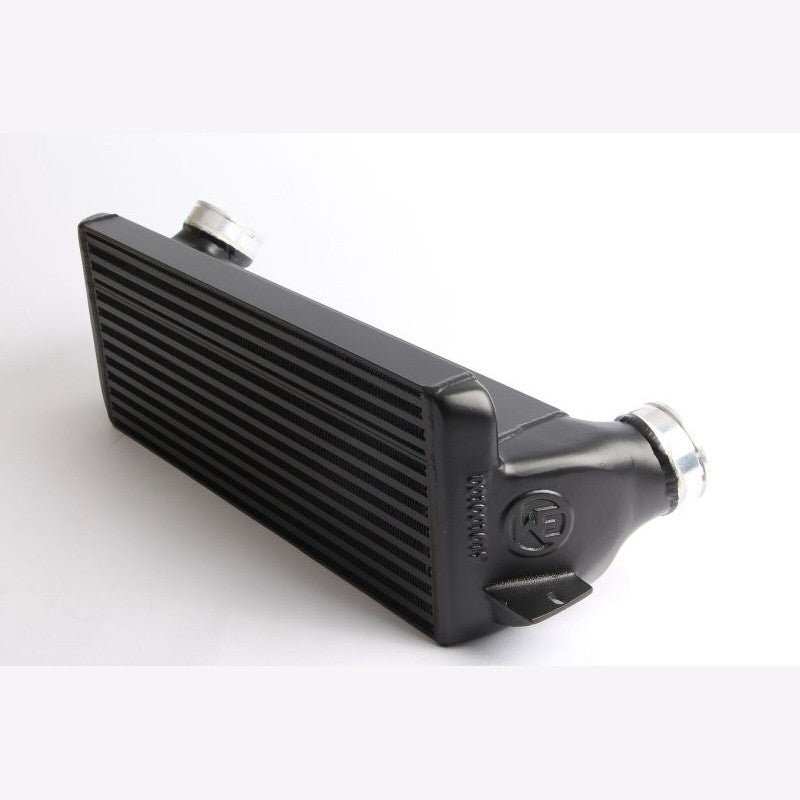 Wagner Tuning EVO1 performance intercooler with cast aluminum end tanks for BMW 135i and 335i N54/N55 engines.