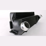 Wagner Tuning EVO2 Competition Intercooler featuring a tube-and-fin core and cast aluminum end tanks for BMW F20/F30.