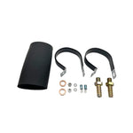 Walbro 400-939 universal in-line fuel pump installation kit featuring mounting brackets and electrical insulators.