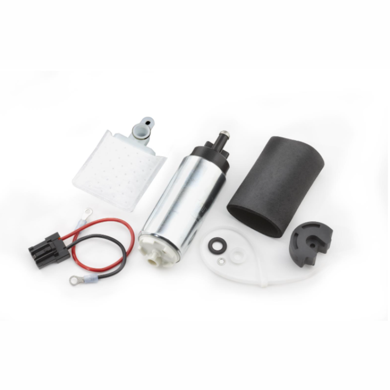 Walbro fuel pump and complete installation kit including strainer, harness, and mounting hardware