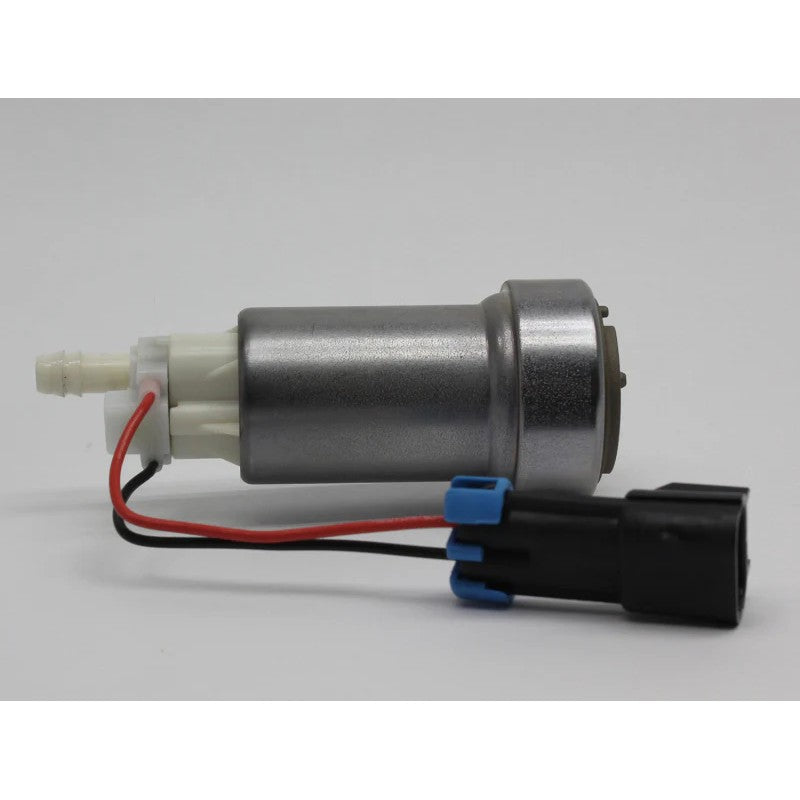 Walbro F90000274 high pressure 450 LPH in-tank fuel pump with electrical connector and turbine inlet.