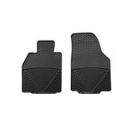 WeatherTech 05-11 Porsche 911 (997) Front Rubber Mats - Black