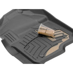 Weathertech 12-19 Dodge Ram 1st & 2nd Row Black 3D Floor Liners HP