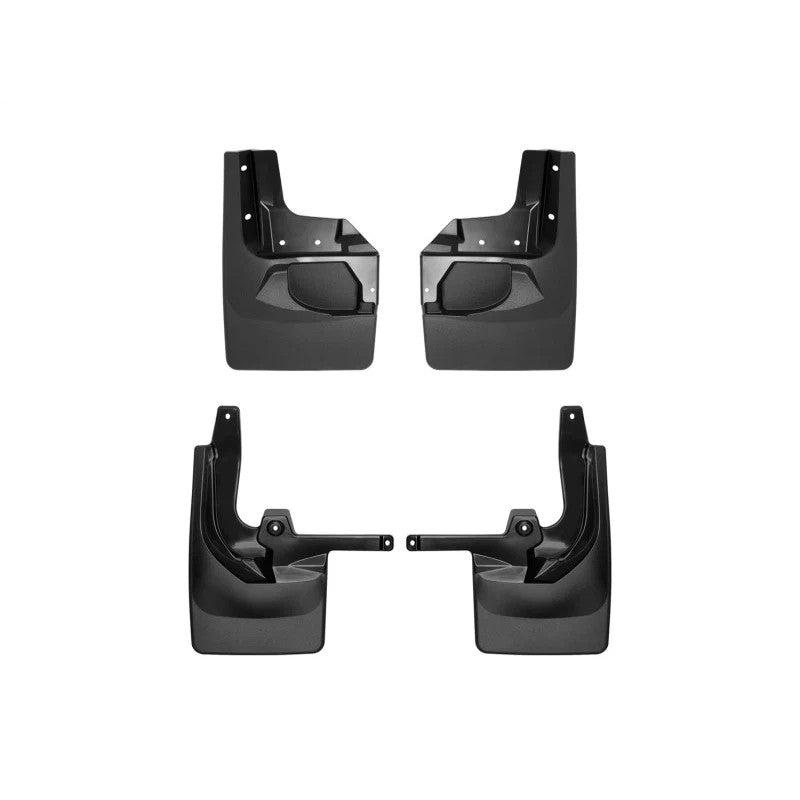 WeatherTech 18-22 Jeep Wrangler Front & Rear Mudflaps - Black