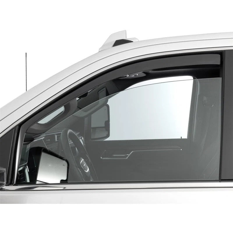 WeatherTech 20-24 GMC Sierra 2500/3500HD DC/CC Front Side Window Deflectors - Dark Tint