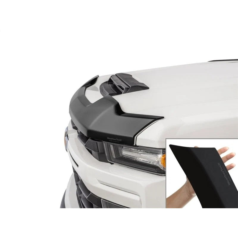 WeatherTech 20-26 Chevy Silverado 2500HD/3500HD Hood Hood Skin Protector - Matte Black