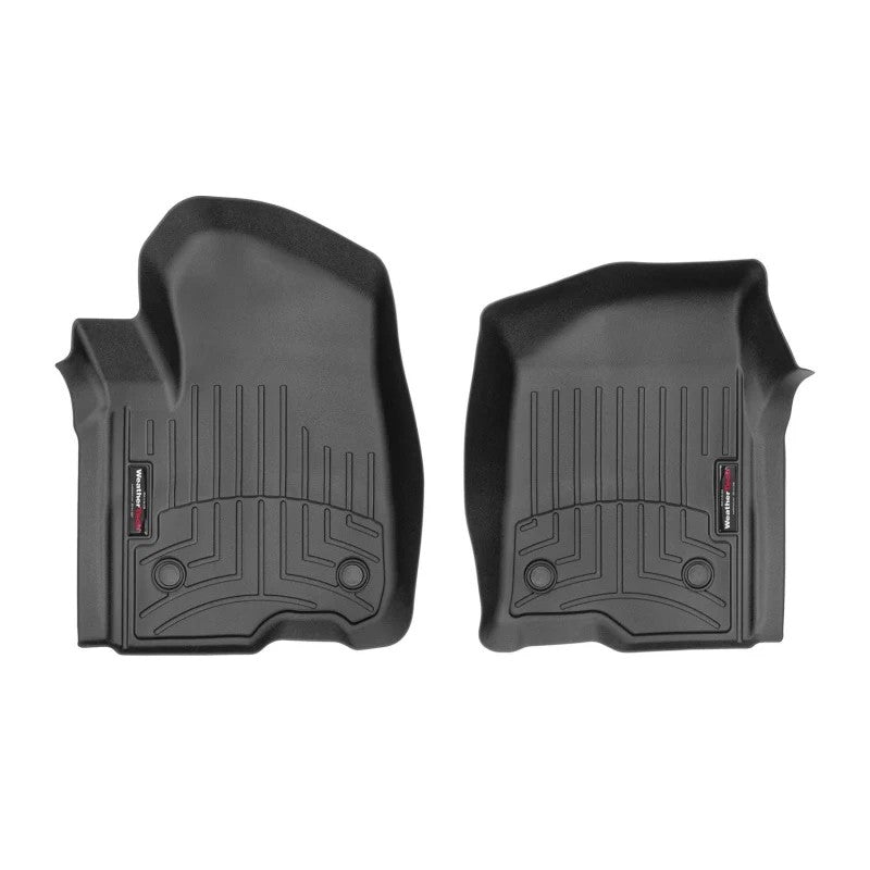 WeatherTech 2019+ Chevrolet Silverado 1500 Crew Cab Front FloorLiner - Black