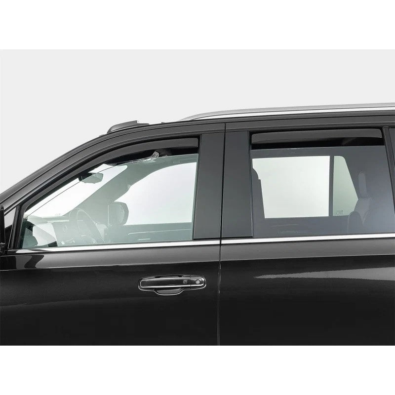 WeatherTech 21-25 Cadillac Escalade Front & Rear Side Window Deflectors - Dark Smoke