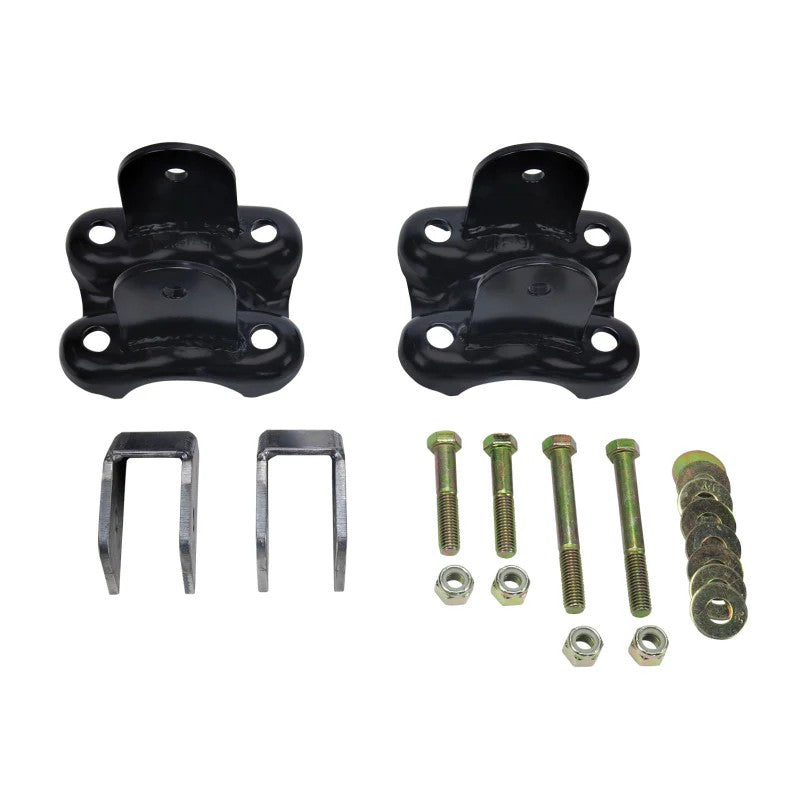 WCFab traction bar installation kit with weld-on frame mounts, bolt-on axle brackets, and Grade 8 hardware.