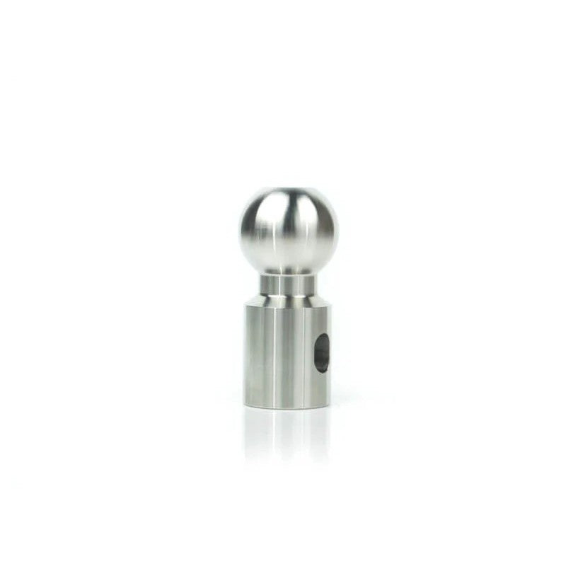 Polished solid stainless steel 2-inch tow ball with 10,000 lb weight rating