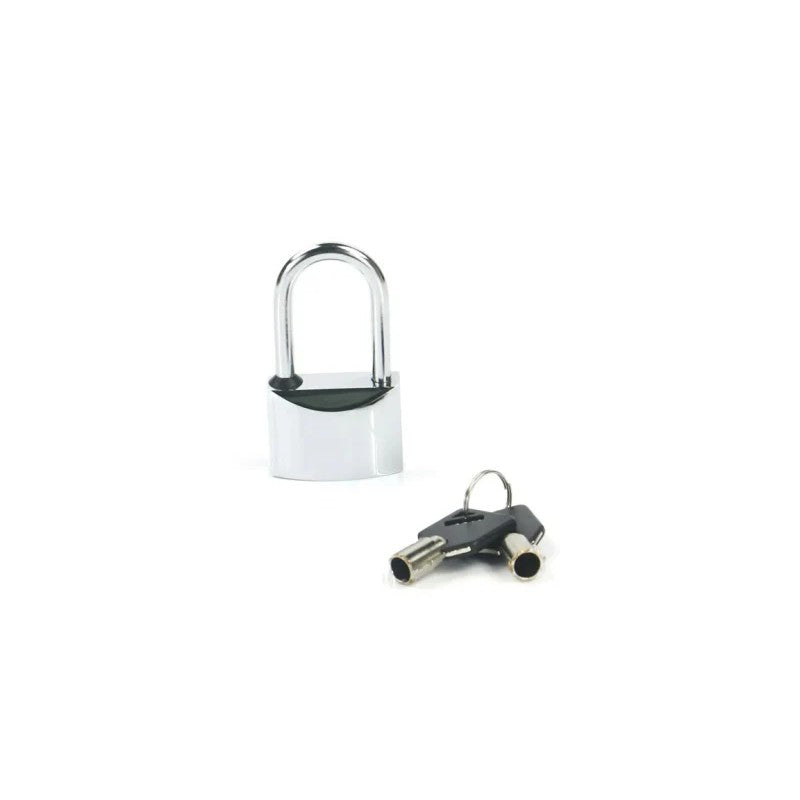 Weigh Safe WS12 heavy-duty stainless steel padlock with two keys for trailer and hitch security.