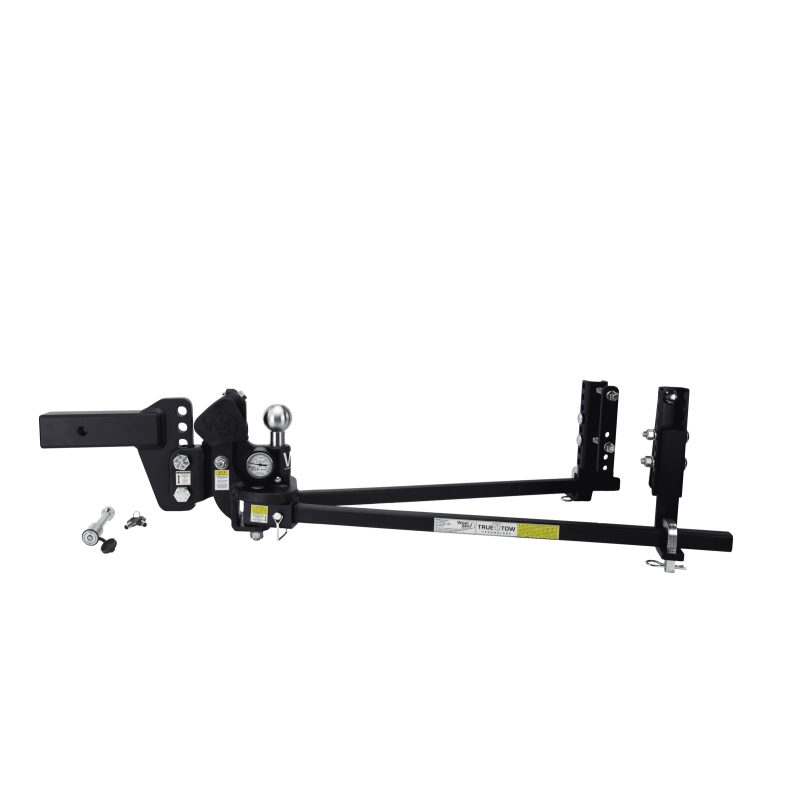 Weigh Safe True Tow Middleweight weight distribution hitch system with 2-inch shank, 4-inch drop, and integrated scale.