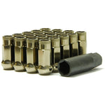 Titanium finish Wheel Mate Muteki SR48 open end lug nuts with 12x1.25mm thread pitch and 48mm length.