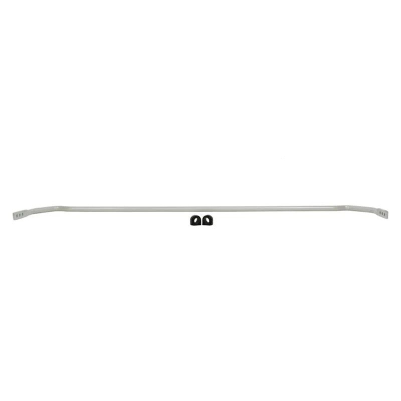 Whiteline BMR72Z 20mm 3-point adjustable rear sway bar with yellow bushings and mounting hardware.