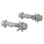 Whiteline KCA414 14mm camber adjustment bolts with toothed lock washers and protective plating.