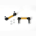 Whiteline KLC141 adjustable rear sway bar link kit featuring gold anodized alloy bodies and heavy duty steel ball joints.