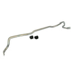 Whiteline BSF10 22mm heavy duty front sway bar with black powder coating and synthetic elastomer bushings.