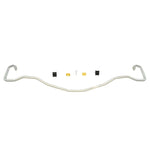 Whiteline BSR39Z 20mm adjustable rear sway bar with yellow elastomer bushings and silver lateral locks.