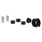 Whiteline W13391 Front Steering Rack Mount Bushing Kit with five yellow elastomer bushings and two lubricant tubes