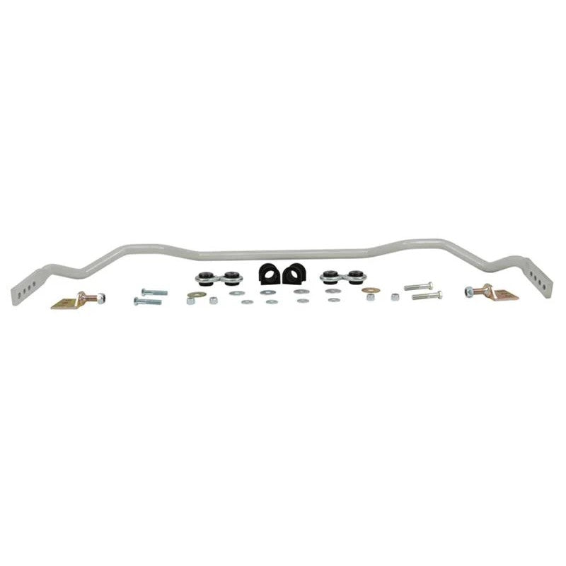 Whiteline BTF35Z 24mm adjustable heavy duty front sway bar with synthetic elastomer bushings and lateral locks.